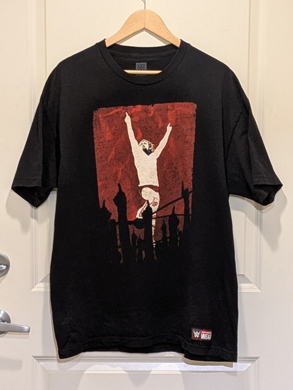 EUC Daniel Bryan XL WWE Authentic Yes Revolution Black and Red Tee Shirt